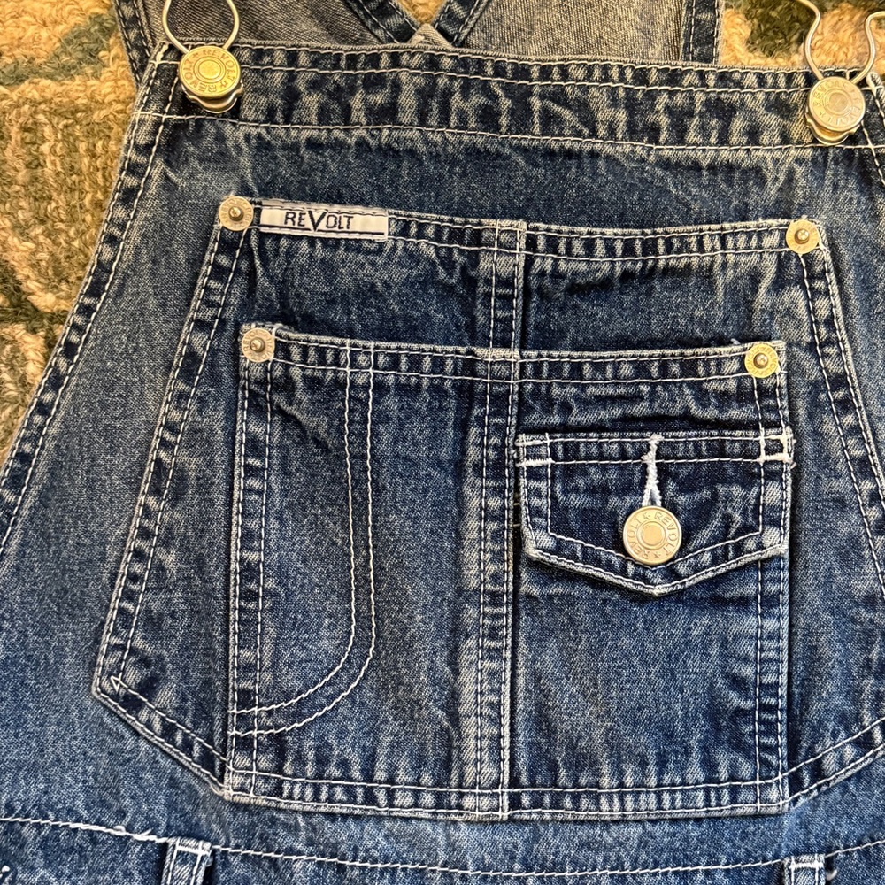 Vintage 90s REVOLT Overalls - Picture 3 of 10